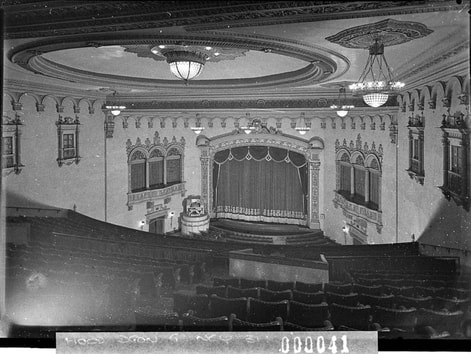 Auditorium viewed from the back of the dress circle